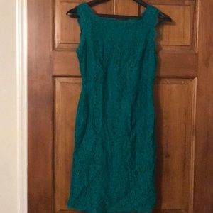 Emerald Green lace bodycon Dress